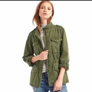 GAP green utility jacket